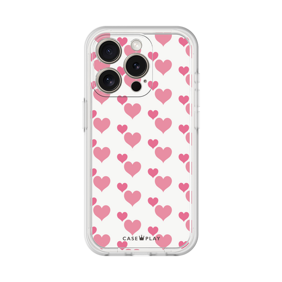 Premium Panel［ Stripe Hearts - Pink ］