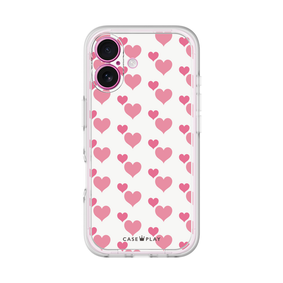 Premium Panel［ Stripe Hearts - Pink ］