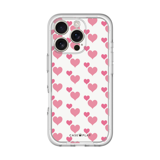 Premium Panel［ Stripe Hearts - Pink ］