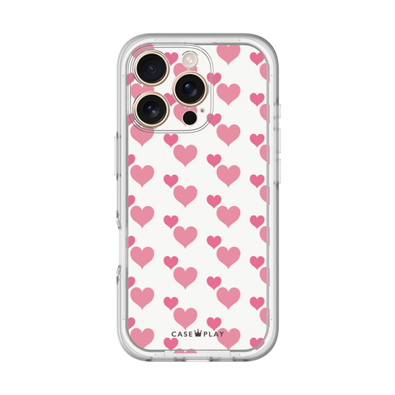 Premium Panel［ Stripe Hearts - Pink ］