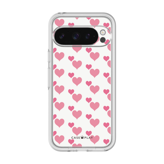 Premium Panel［ Stripe Hearts - Pink ］