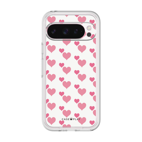 Premium Panel［ Stripe Hearts - Pink ］