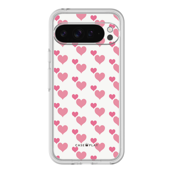 Premium Panel［ Stripe Hearts - Pink ］