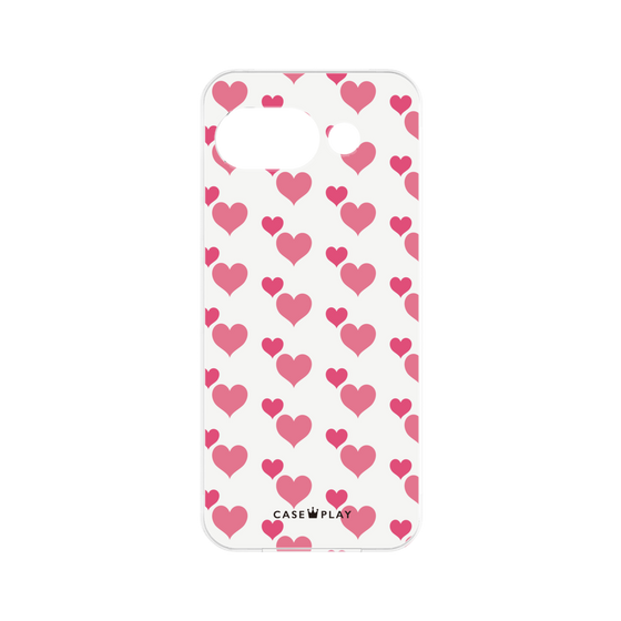 Premium Panel［ Stripe Hearts - Pink ］
