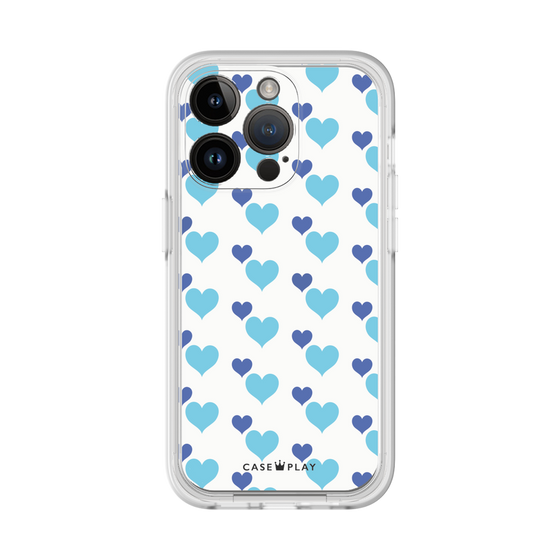 Premium Panel［ Stripe Hearts - Blue ］