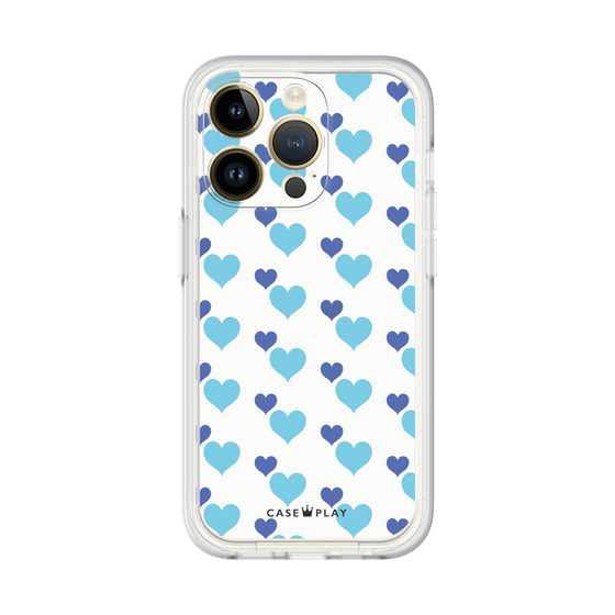 Premium Panel［ Stripe Hearts - Blue ］