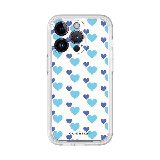 Premium Panel［ Stripe Hearts - Blue ］