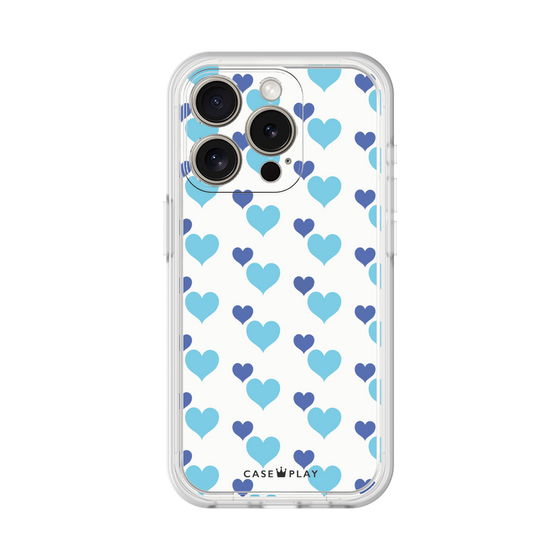 Premium Panel［ Stripe Hearts - Blue ］
