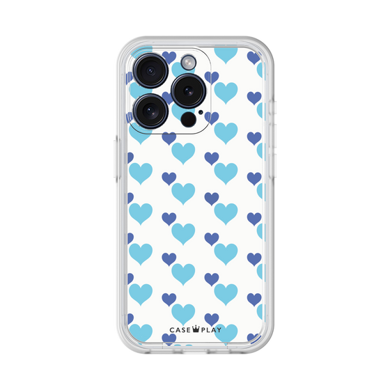 Premium Panel［ Stripe Hearts - Blue ］