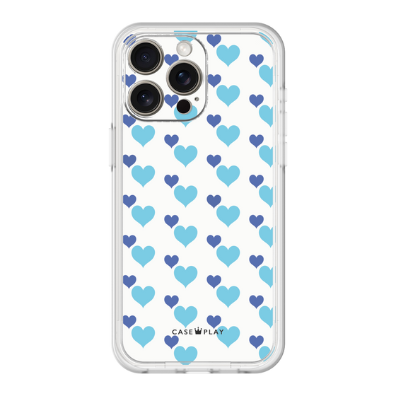 Premium Panel［ Stripe Hearts - Blue ］