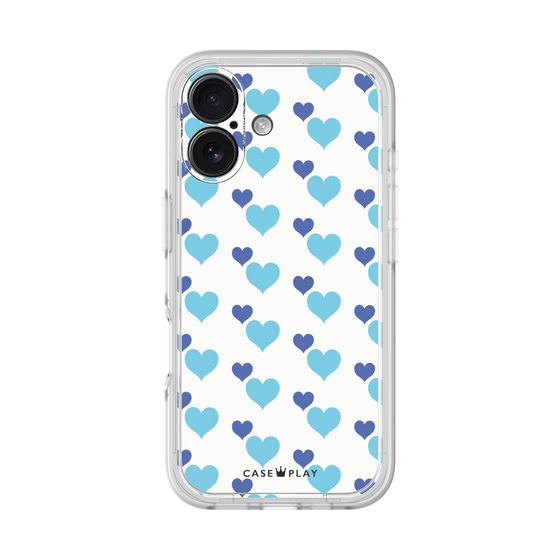 Premium Panel［ Stripe Hearts - Blue ］