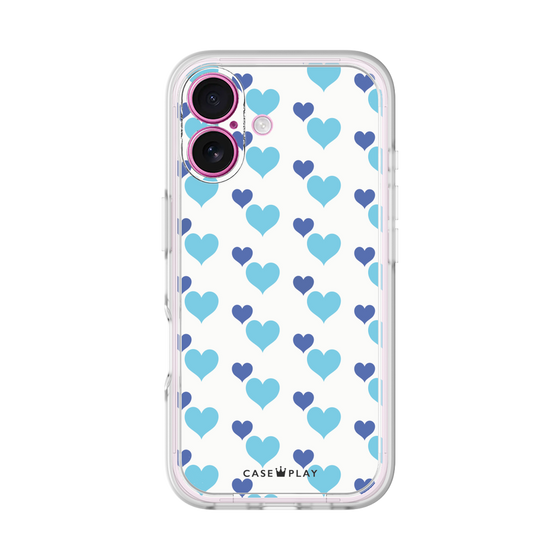 Premium Panel［ Stripe Hearts - Blue ］