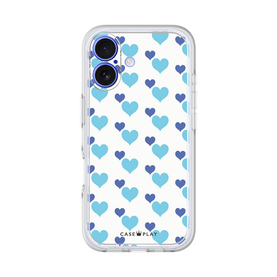 Premium Panel［ Stripe Hearts - Blue ］