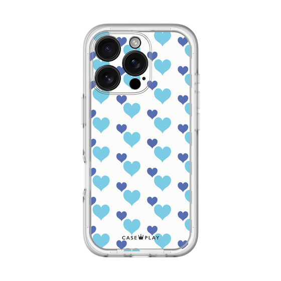 Premium Panel［ Stripe Hearts - Blue ］