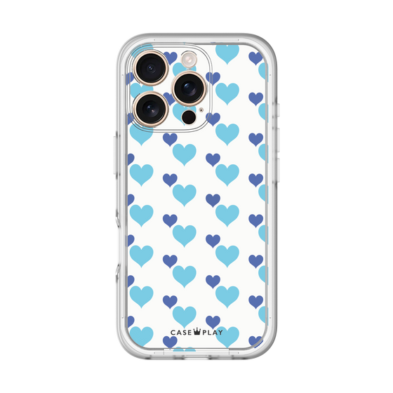 Premium Panel［ Stripe Hearts - Blue ］