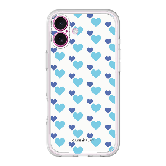 Premium Panel［ Stripe Hearts - Blue ］