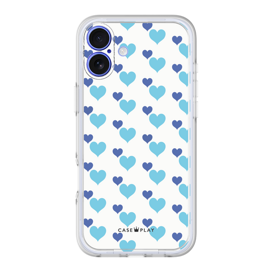 Premium Panel［ Stripe Hearts - Blue ］