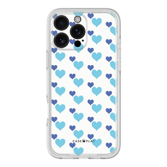 Premium Panel［ Stripe Hearts - Blue ］