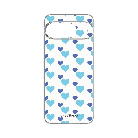Premium Panel［ Stripe Hearts - Blue ］