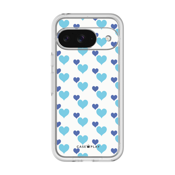 Premium Panel［ Stripe Hearts - Blue ］