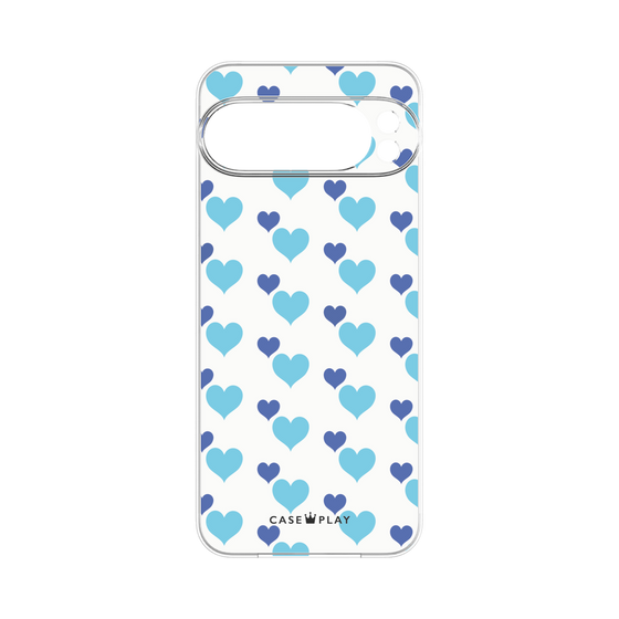 Premium Panel［ Stripe Hearts - Blue ］