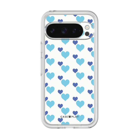 Premium Panel［ Stripe Hearts - Blue ］