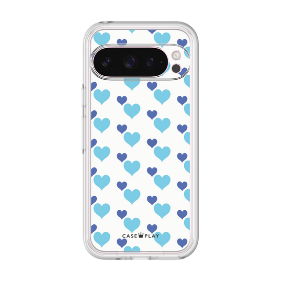 Premium Panel［ Stripe Hearts - Blue ］