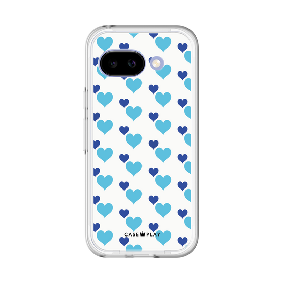 Premium Panel［ Stripe Hearts - Blue ］