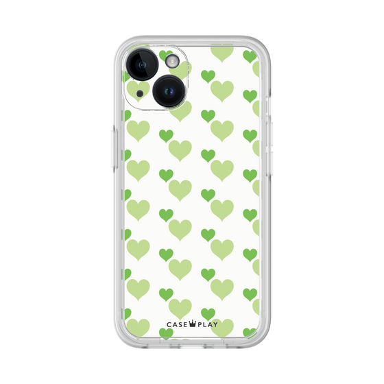 Premium Panel［ Stripe Hearts - Green ］
