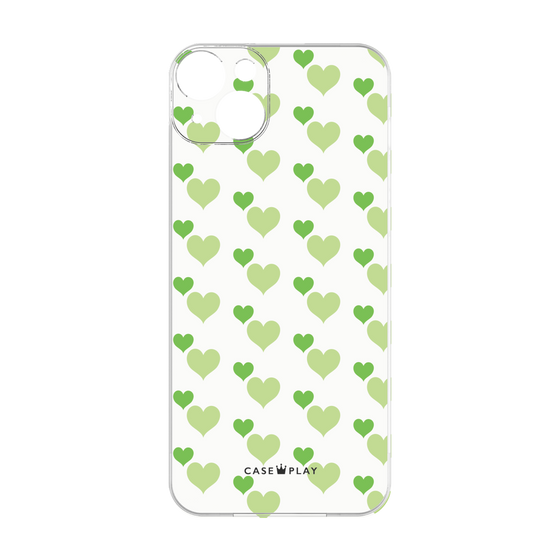 Premium Panel［ Stripe Hearts - Green ］
