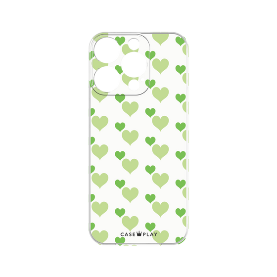 Premium Panel［ Stripe Hearts - Green ］