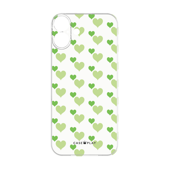 Premium Panel［ Stripe Hearts - Green ］