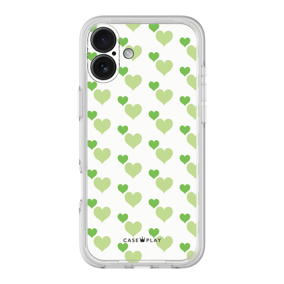 Premium Panel［ Stripe Hearts - Green ］