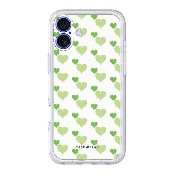 Premium Panel［ Stripe Hearts - Green ］
