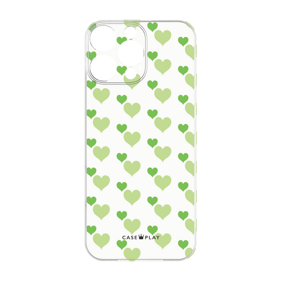 Premium Panel［ Stripe Hearts - Green ］
