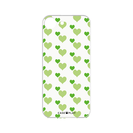 Premium Panel［ Stripe Hearts - Green ］