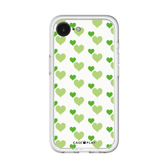 Premium Panel［ Stripe Hearts - Green ］