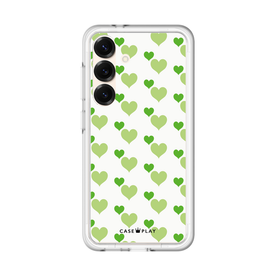 Premium Panel［ Stripe Hearts - Green ］