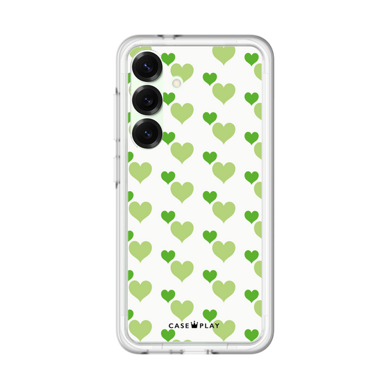 Premium Panel［ Stripe Hearts - Green ］