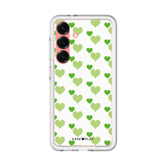 Premium Panel［ Stripe Hearts - Green ］
