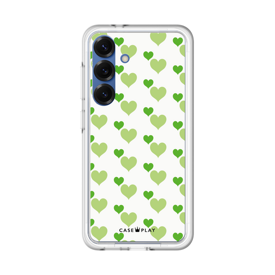 Premium Panel［ Stripe Hearts - Green ］