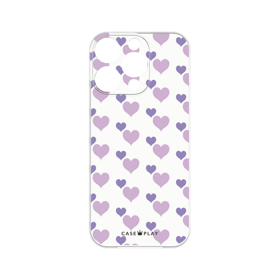 Premium Panel［ Stripe Hearts - Purple ］