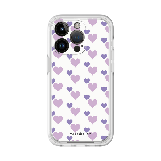Premium Panel［ Stripe Hearts - Purple ］