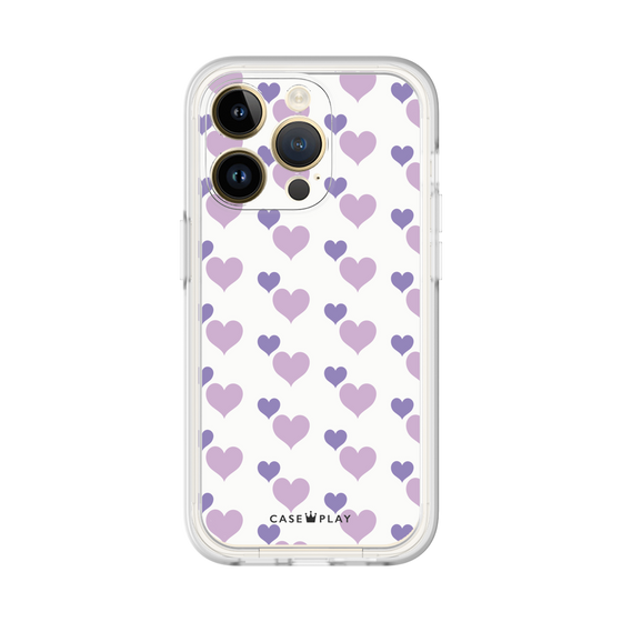 Premium Panel［ Stripe Hearts - Purple ］