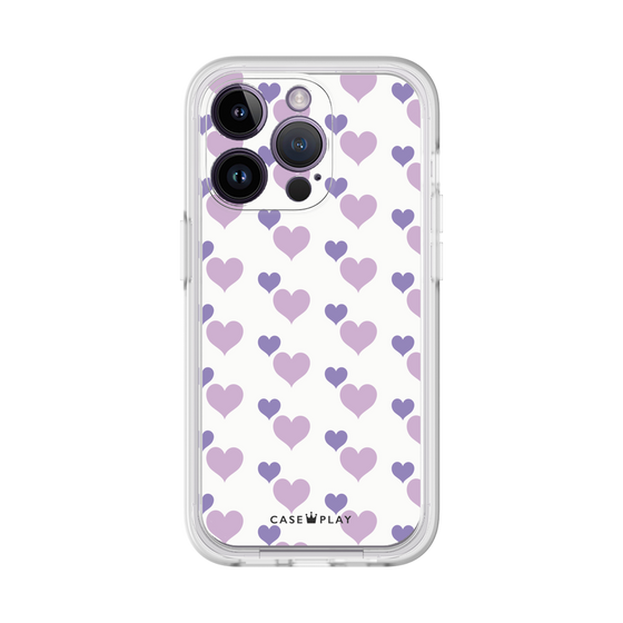 Premium Panel［ Stripe Hearts - Purple ］