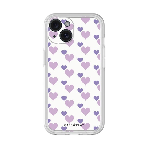 Premium Panel［ Stripe Hearts - Purple ］
