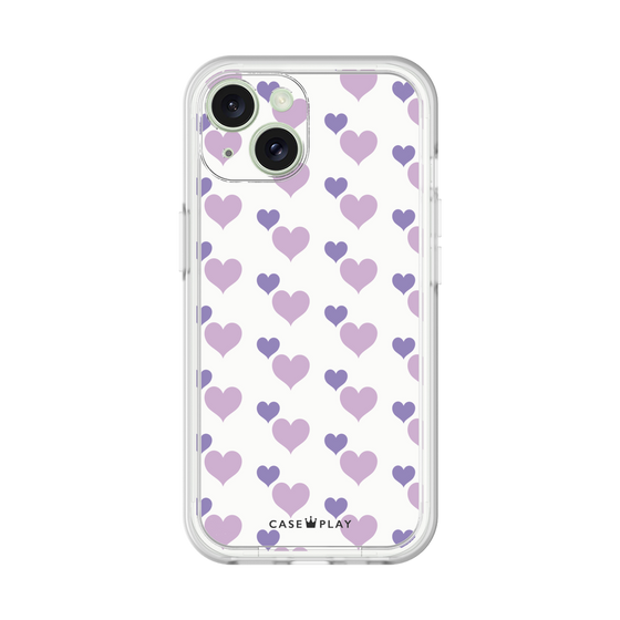Premium Panel［ Stripe Hearts - Purple ］