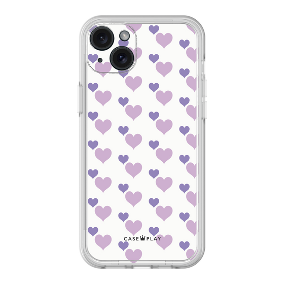 Premium Panel［ Stripe Hearts - Purple ］