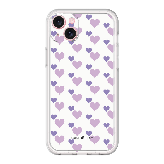 Premium Panel［ Stripe Hearts - Purple ］