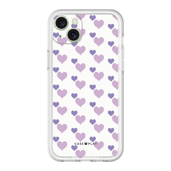 Premium Panel［ Stripe Hearts - Purple ］